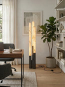 Vertical Alabaster Geometric Floor Lamp