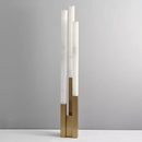 Vertical Alabaster Geometric Floor Lamp
