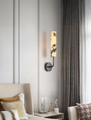 Vertical Marble Cylindrical Wall Light