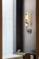 Vertical Marble Cylindrical Wall Light