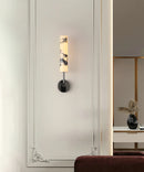 Vertical Marble Cylindrical Wall Light