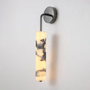 Vertical Marble Cylindrical Wall Light