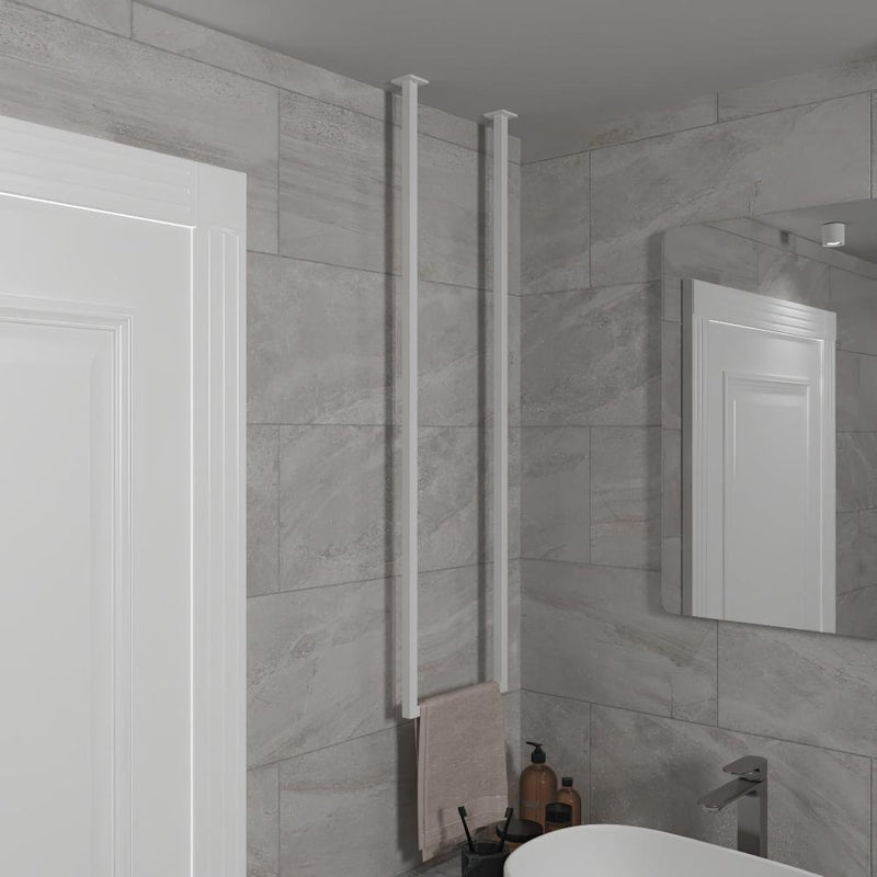 Ceiling Towel Rack for Elevated Bathroom Style