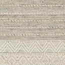 Cream Veruela Wool Blend Braided Tassel Area Rug - Clearance
