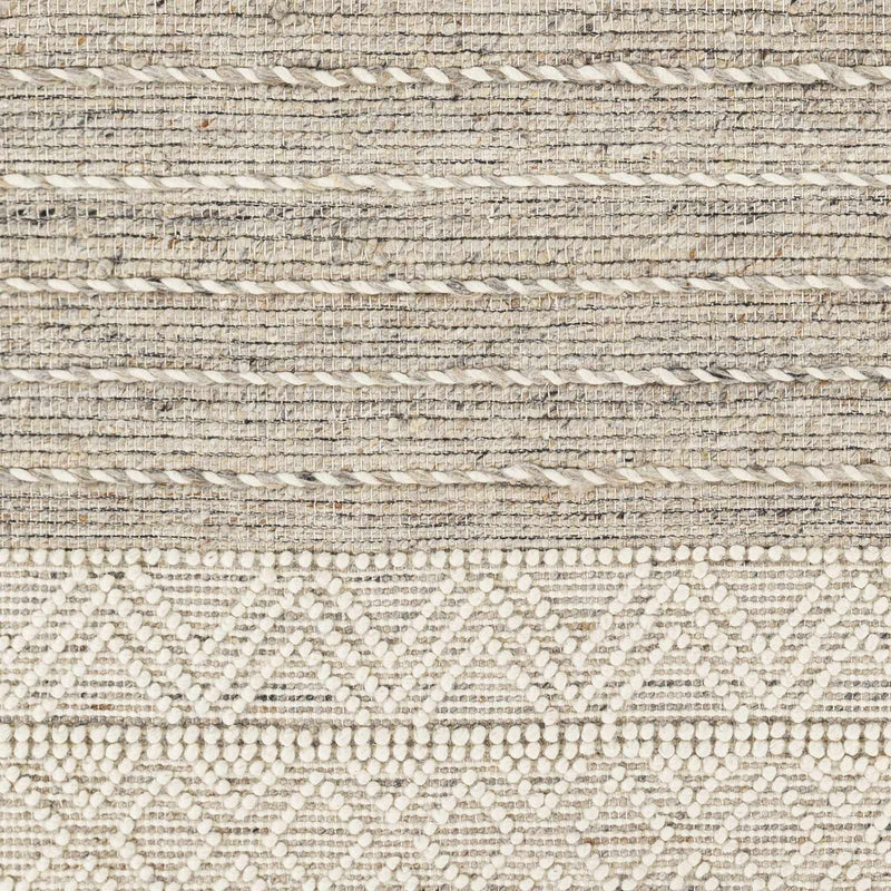 Cream Veruela Wool Blend Braided Tassel Area Rug - Clearance