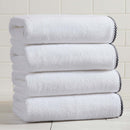 Cotton Border-Stitched 6-Piece Towel Set - Valery Collection by Great Bay Home