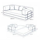 Vetta Foldable Sofa Bed – Anthracite