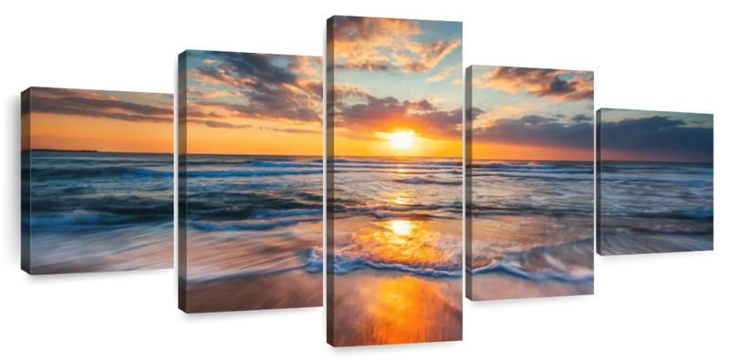 Summer Ocean Sunrise Wall Art