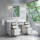 James Martin Bristol 60" Single Bathroom Vanity, Bright White