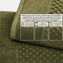 Cotton Diamond Waffle Weave Bath Towel Set - Grayson Collection by Great Bay Home