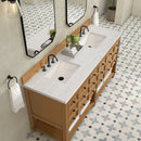 James Martin Malibu 72" Double Bathroom Vanity, Amber Birch