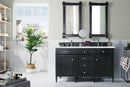 James Martin Brittany 60" Double Bathroom Vanity, Black Onyx