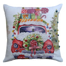 Christmas Embroidered Throw Pillow 20" x 20"