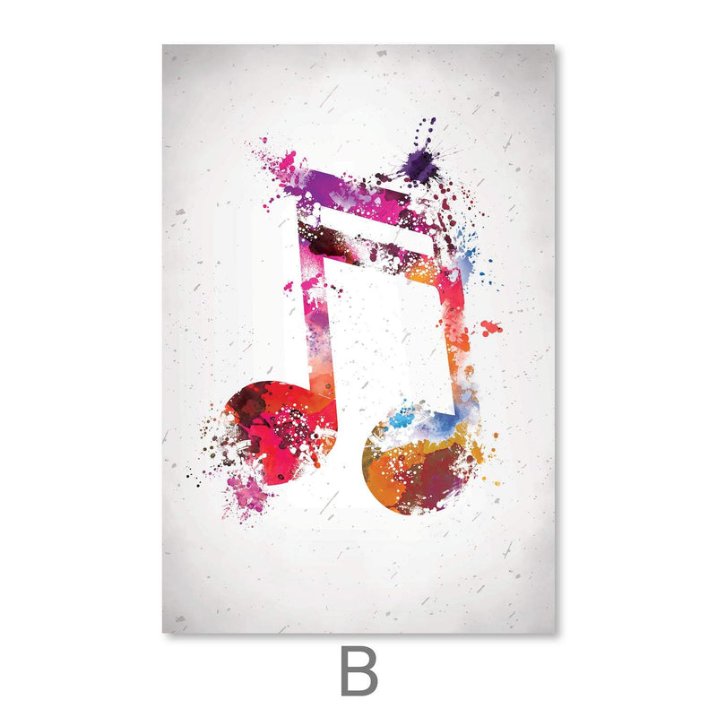 Vibing Musical Notes Canvas