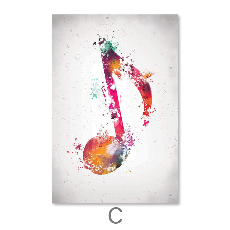 Vibing Musical Notes Canvas