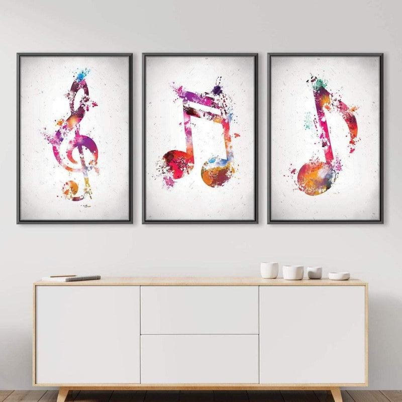 Vibing Musical Notes Canvas