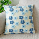 Vibrant 3d floral jacquard pillow case living room cushion cover by Decorbites