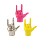 Vibrant abstract hand love sculpture living room rock gesture decor by Decorbites