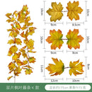 Vibrant autumn harvest hanging decoration living room leaf garland by Decorbites