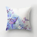 Vibrant butterfly flower pillow case living room cushion cover by Decorbites