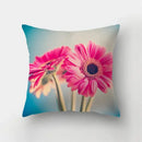 Vibrant butterfly flower pillow case living room cushion cover by Decorbites
