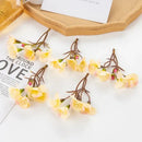 Vibrant cherry blossom artificial flowers living room floral decor by Decorbites