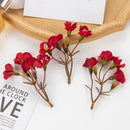 Vibrant cherry blossom artificial flowers living room floral decor by Decorbites