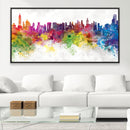 Vibrant City Canvas