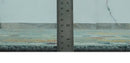 Vibrant Colorful 8x10 Gray and green Hand Knotted Traditional Oushak wool rug by The Rug Decor