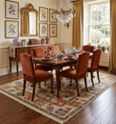 Beige and Rust Hand-Knotted Traditional Oushak Wool Area Rug by The Rug Decor