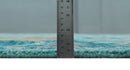 Vibrant Colorful Blue and Green Hand knotted 9x12 wool Area Rug