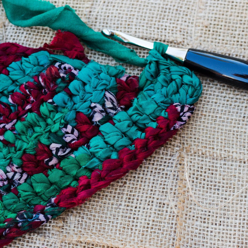 Vibrant Crochet Chiffon Clutch Pattern