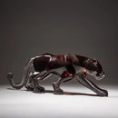 GobekUsa Leopard Cheetah Resin Animal Sculptures for Home Decor