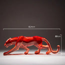 GobekUsa Leopard Cheetah Resin Animal Sculptures for Home Decor