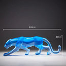 GobekUsa Leopard Cheetah Resin Animal Sculptures for Home Decor