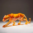 GobekUsa Leopard Cheetah Resin Animal Sculptures for Home Decor