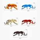 GobekUsa Leopard Cheetah Resin Animal Sculptures for Home Decor