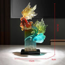 GobekUsa Gradient Goldfish Resin Sculpture - Home Decoration
