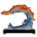GobekUsa Gradient Goldfish Resin Sculpture - Home Decoration