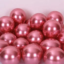 Vibrant metallic latex confetti balloon set for party decor by Decorbites