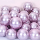 Vibrant metallic latex confetti balloon set for party decor by Decorbites