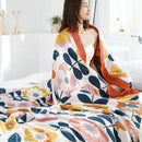 GobekUsa 100% Cotton Nordic Throw Blanket - Soft Gauze Bedspread for Bedroom & Sofa