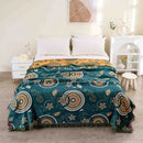 GobekUsa 100% Cotton Nordic Throw Blanket - Soft Gauze Bedspread for Bedroom & Sofa