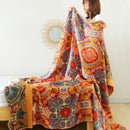 GobekUsa 100% Cotton Nordic Throw Blanket - Soft Gauze Bedspread for Bedroom & Sofa