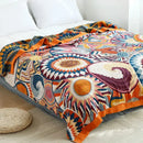 GobekUsa 100% Cotton Nordic Throw Blanket - Soft Gauze Bedspread for Bedroom & Sofa