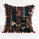 Vibrant patchwork ethnic boho throw pillow covers living room decor by Decorbites