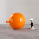 Vibrant red orange & yellow balloon lamps wall light for bedroom by Decorbites