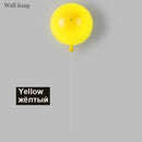 Vibrant red orange & yellow balloon lamps wall light for bedroom by Decorbites