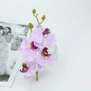 Vibrant silk butterfly orchid bouquet for wedding and home decor by Decorbites