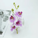 Vibrant silk butterfly orchid bouquet for wedding and home decor by Decorbites